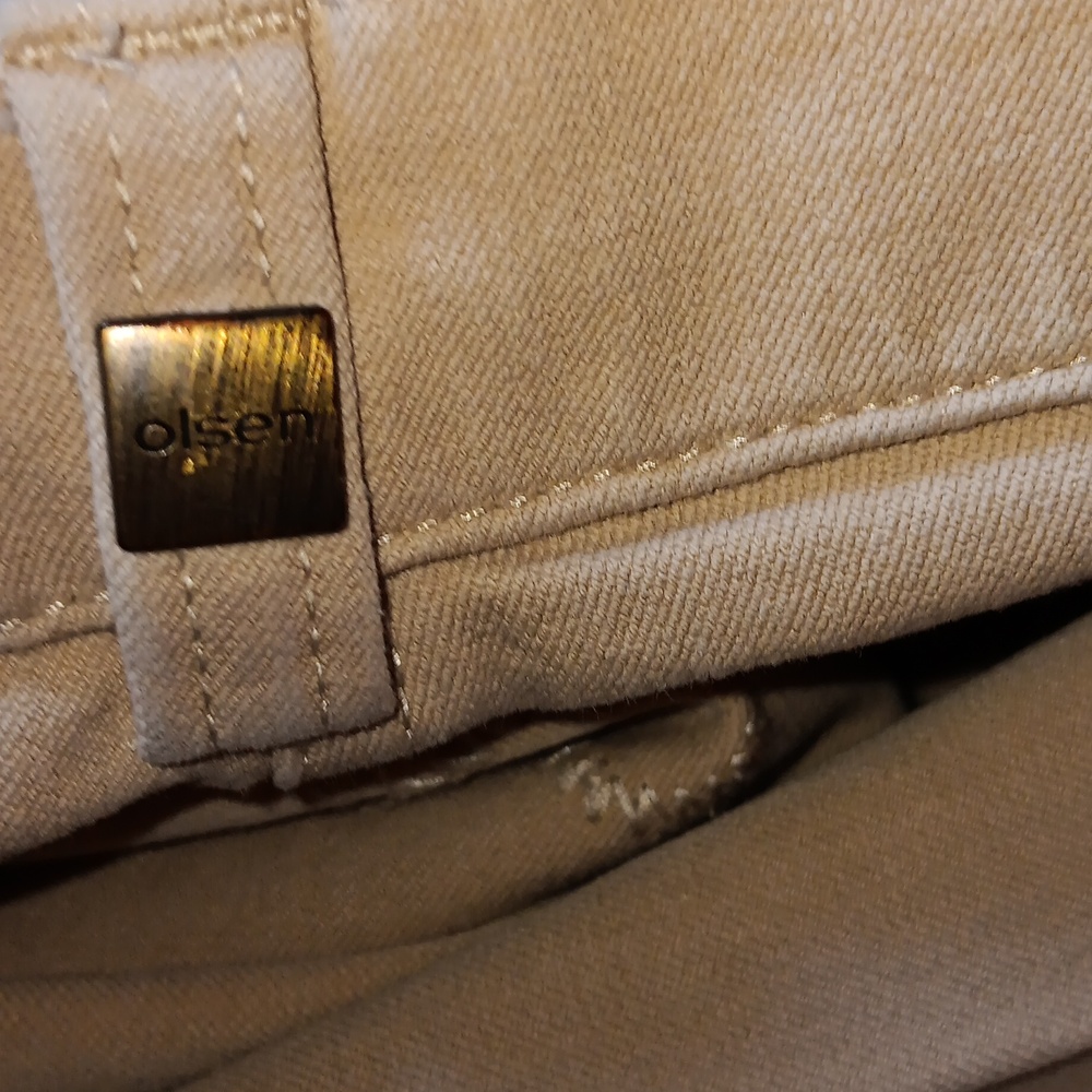 Olsen Europe Lisa Tan Pants EUC - Picture 10 of 10